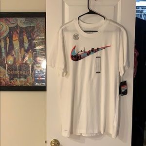 White Nike tee